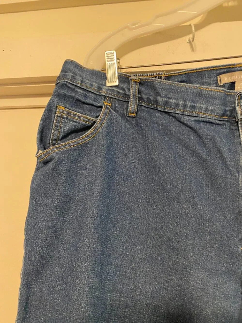 Woman Within, stretch waist, dark wash, jean capri/ankle pants, size 22WP